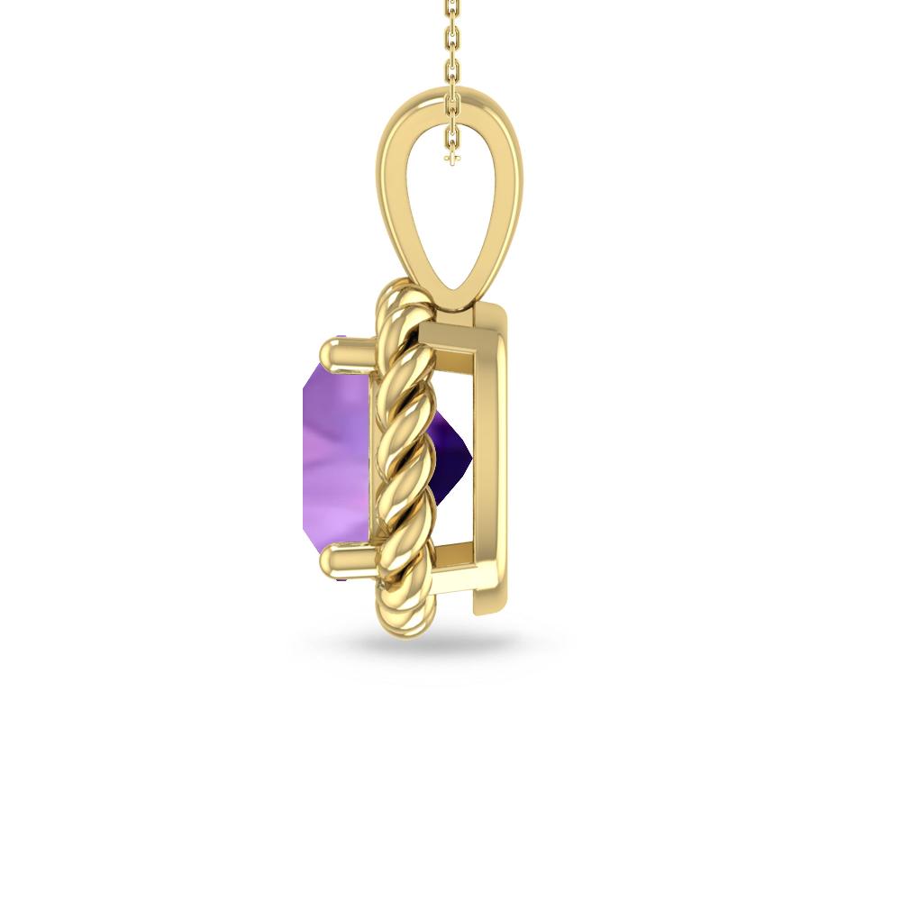 Yellow Gold - Amethyst