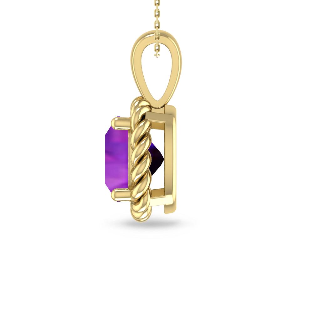 Yellow Gold - Amethyst
