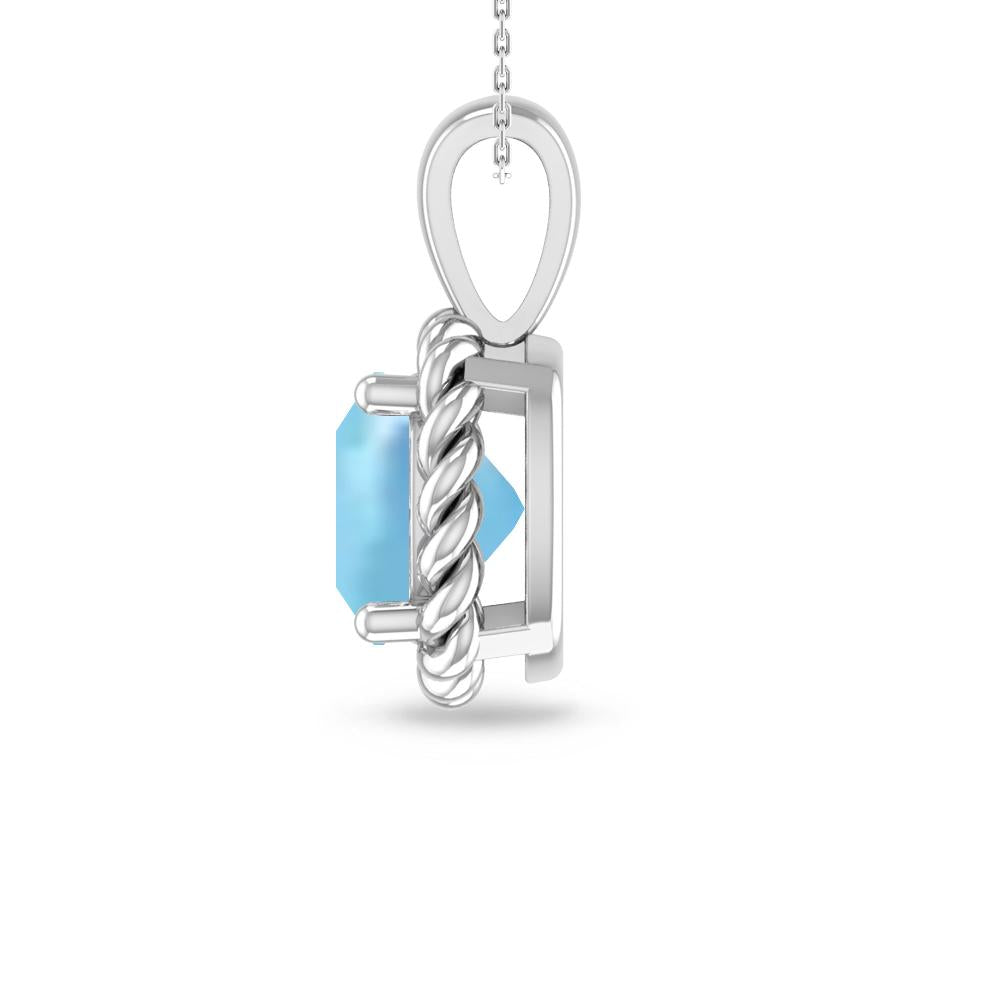 White Gold - Aquamarine