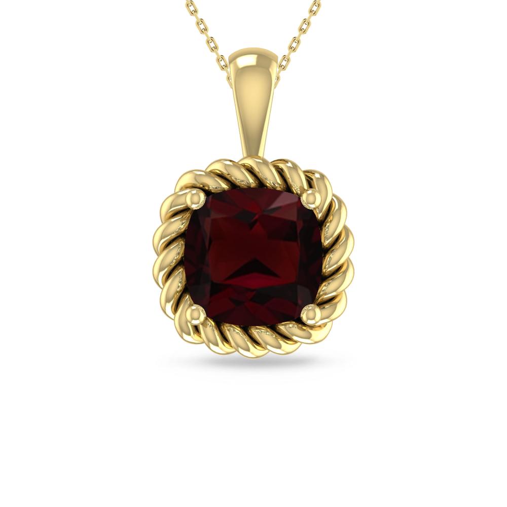 Yellow Gold - Garnet