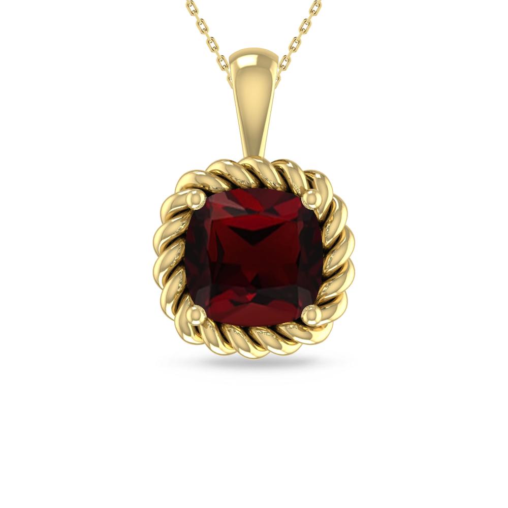 Yellow Gold - Garnet
