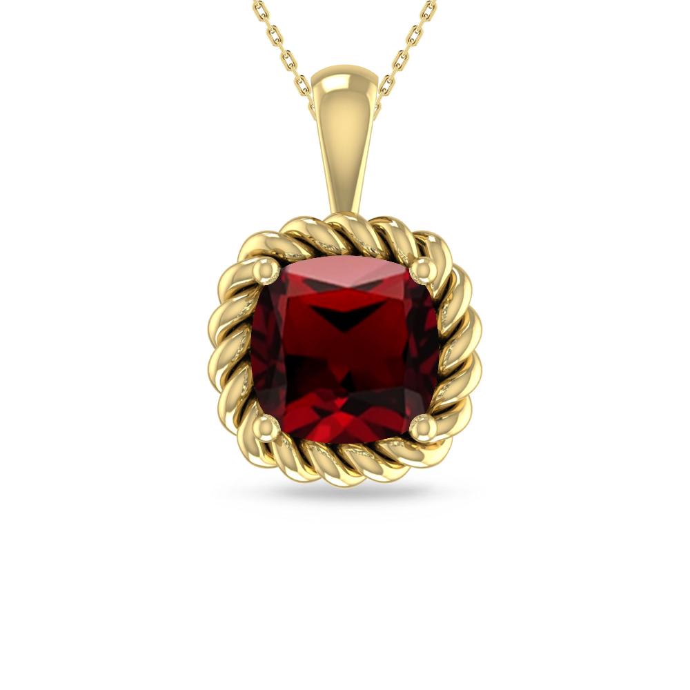 Yellow Gold - Garnet