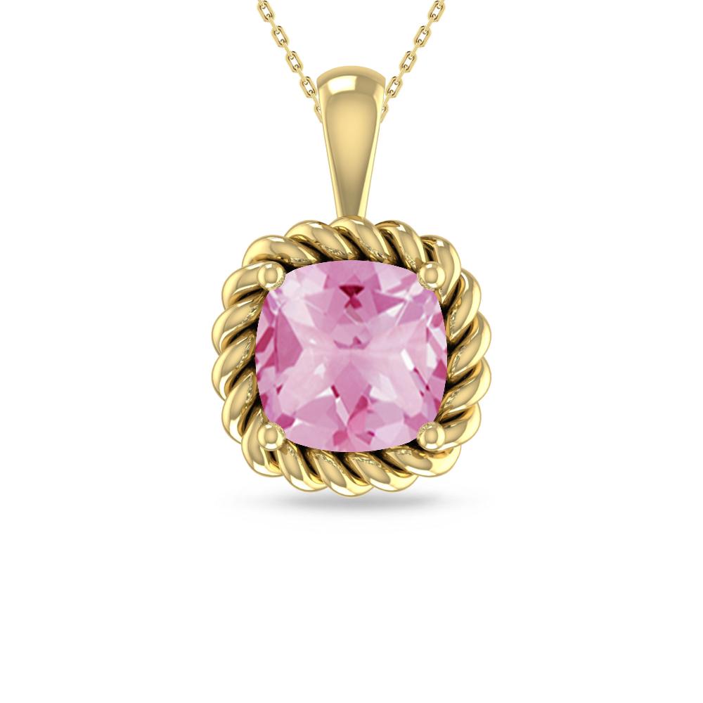 Yellow Gold - Pink Tourmaline