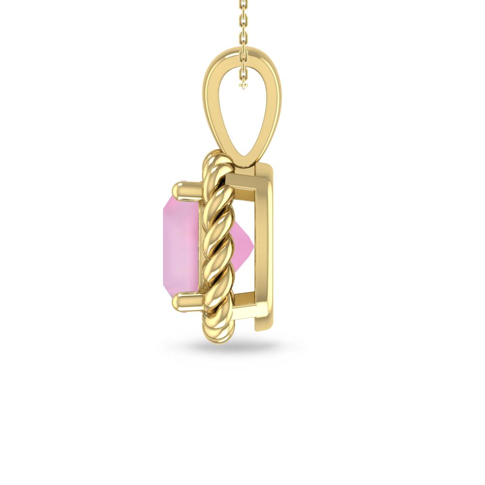 Yellow Gold - Pink Tourmaline