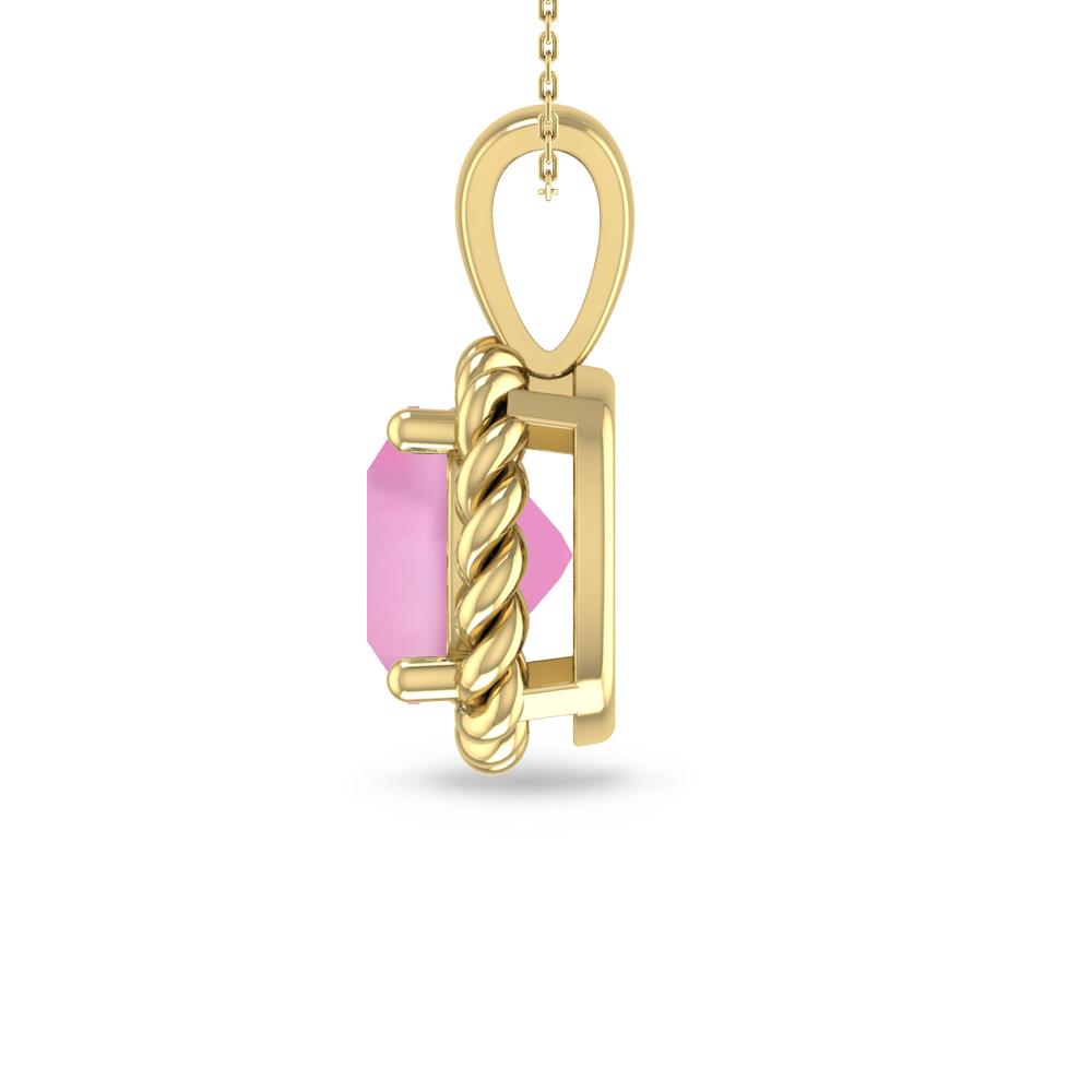 Yellow Gold - Pink Tourmaline