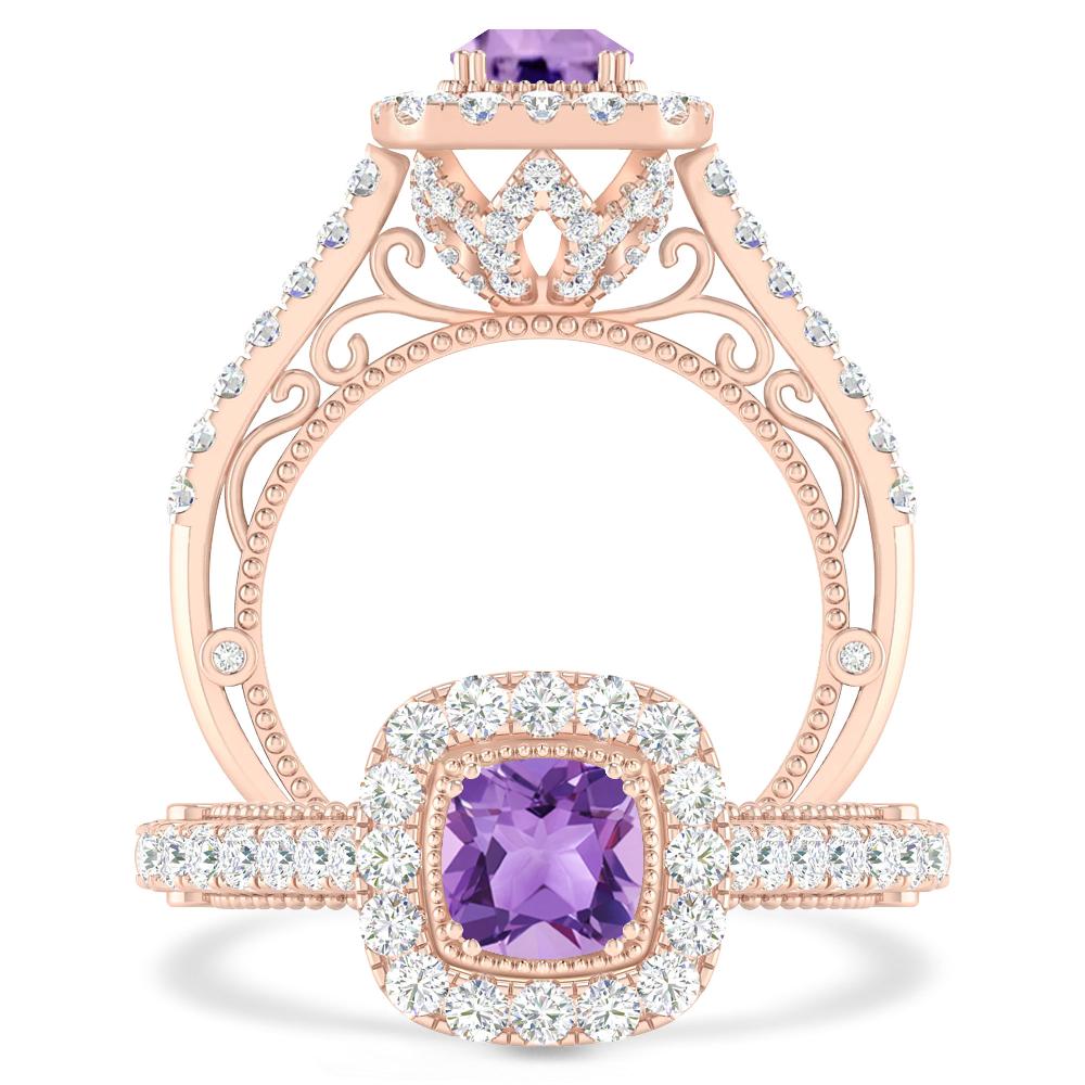 Rose Gold - Amethyst