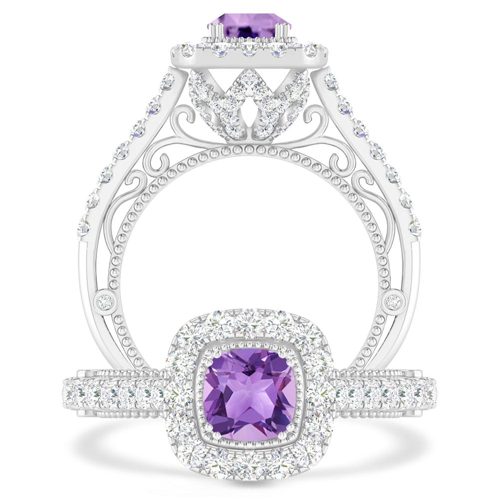 White Gold - Amethyst