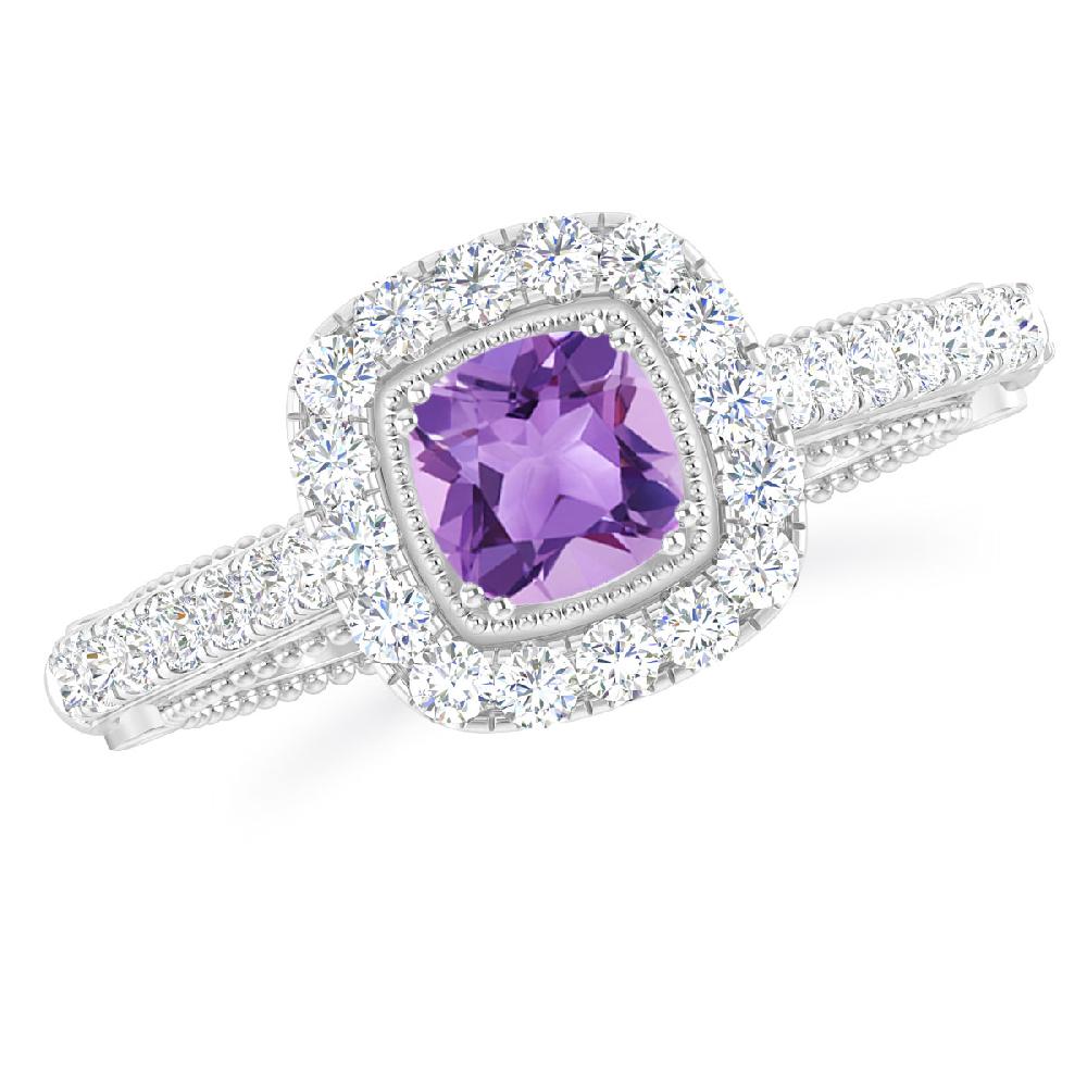 White Gold - Amethyst