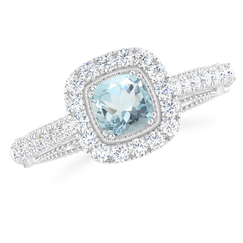 White Gold - Aquamarine