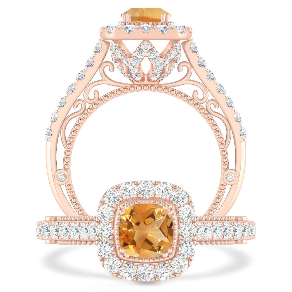 Rose Gold - Citrine