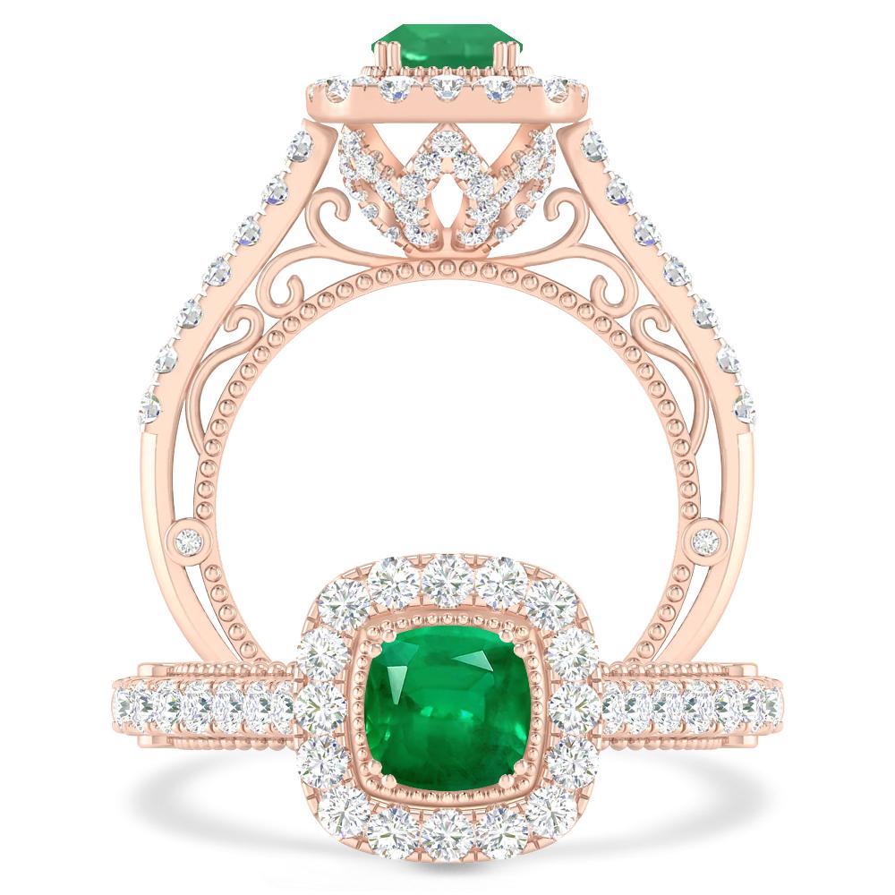 Rose Gold - Emerald