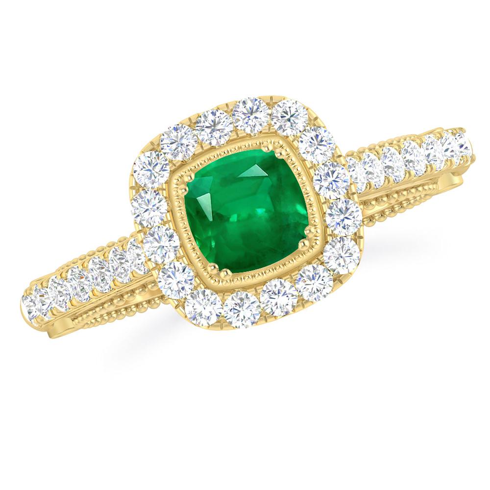 Yellow Gold - Emerald
