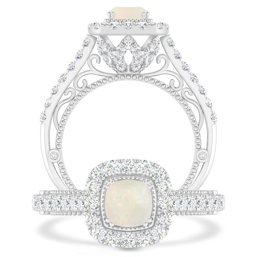 White Gold - Opal