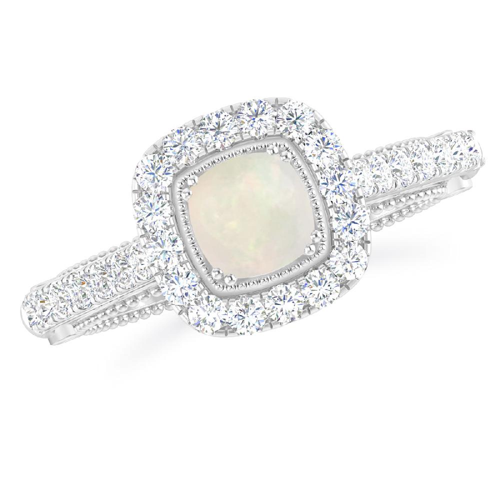 White Gold - Opal