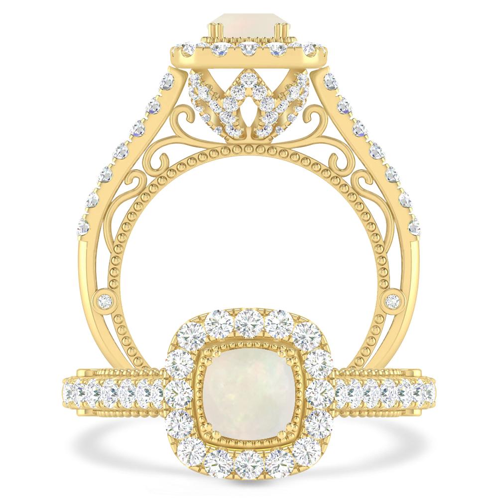 Yellow Gold - Opal