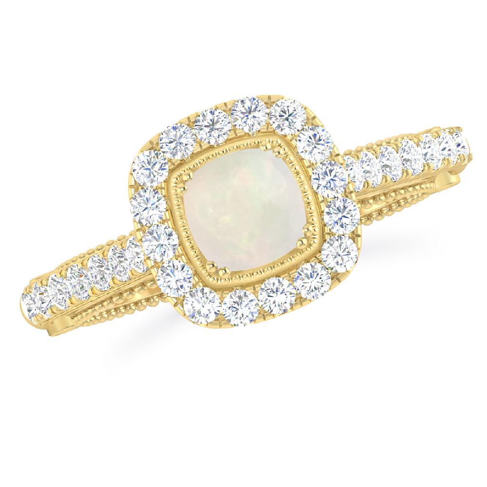 Yellow Gold - Opal