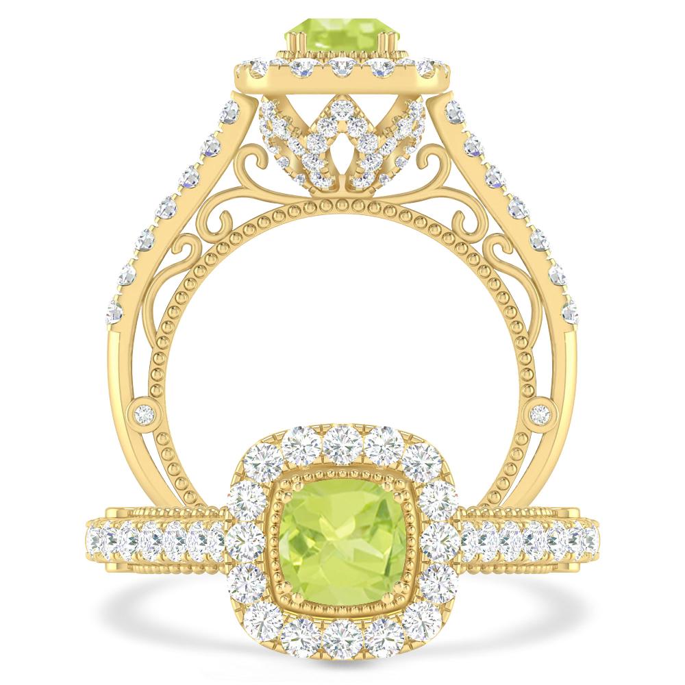 Yellow Gold - Peridot