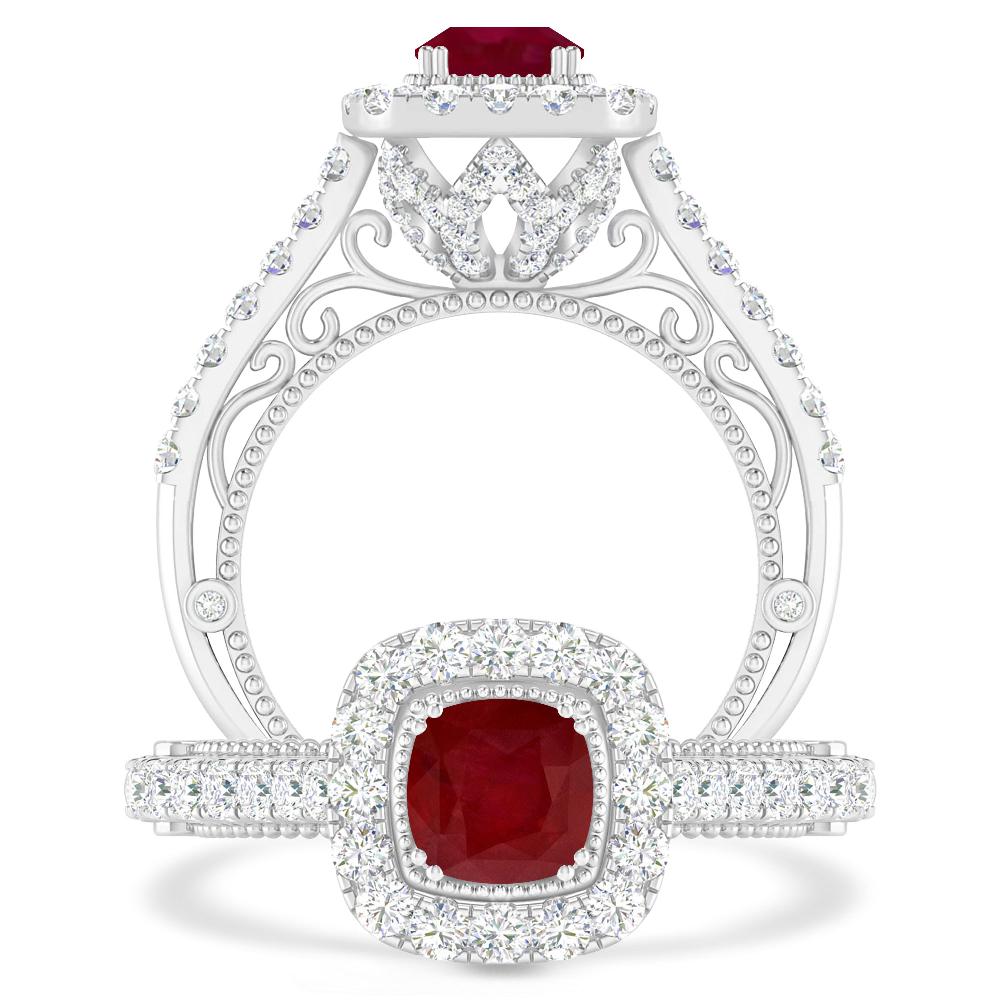 White Gold - Ruby