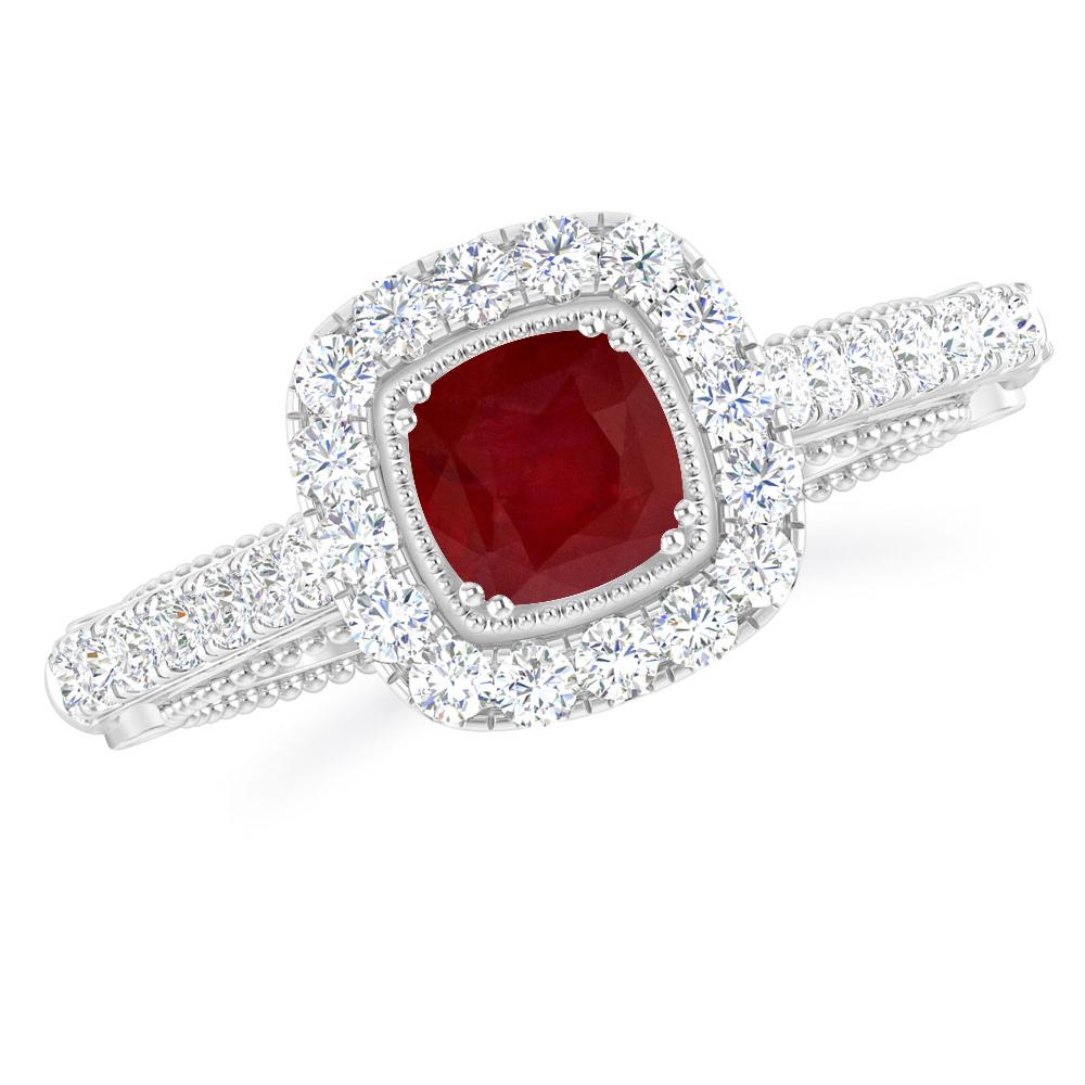 White Gold - Ruby