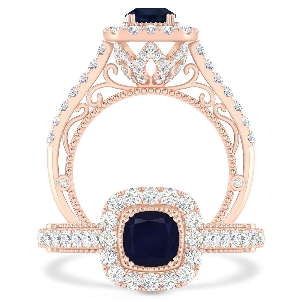 Rose Gold - Sapphire