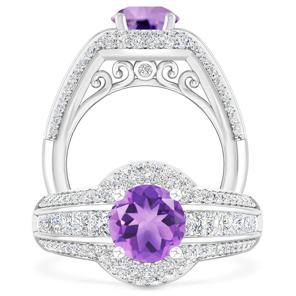 White Gold - Amethyst