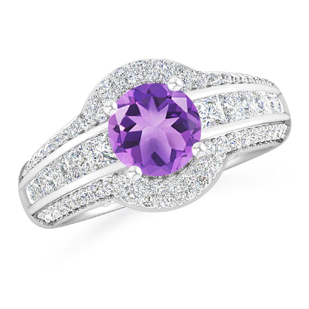 White Gold - Amethyst