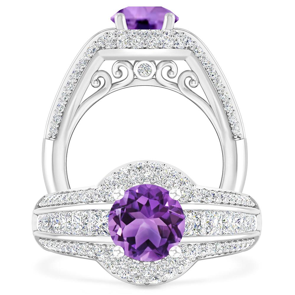 White Gold - Amethyst