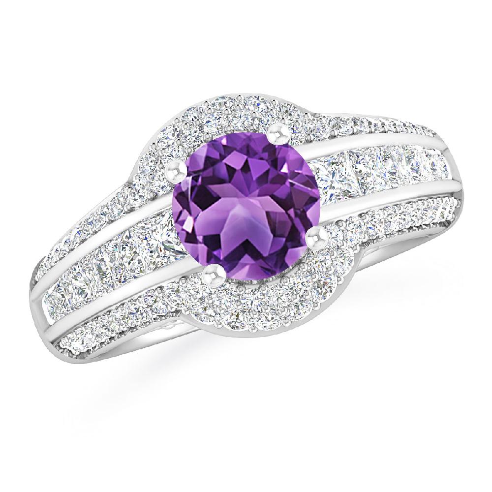 White Gold - Amethyst