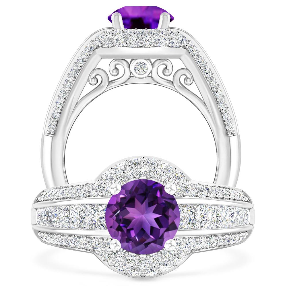 White Gold - Amethyst