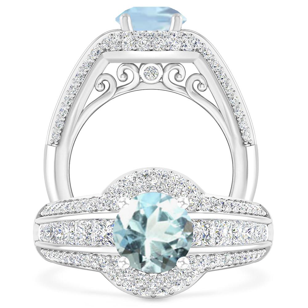 White Gold - Aquamarine