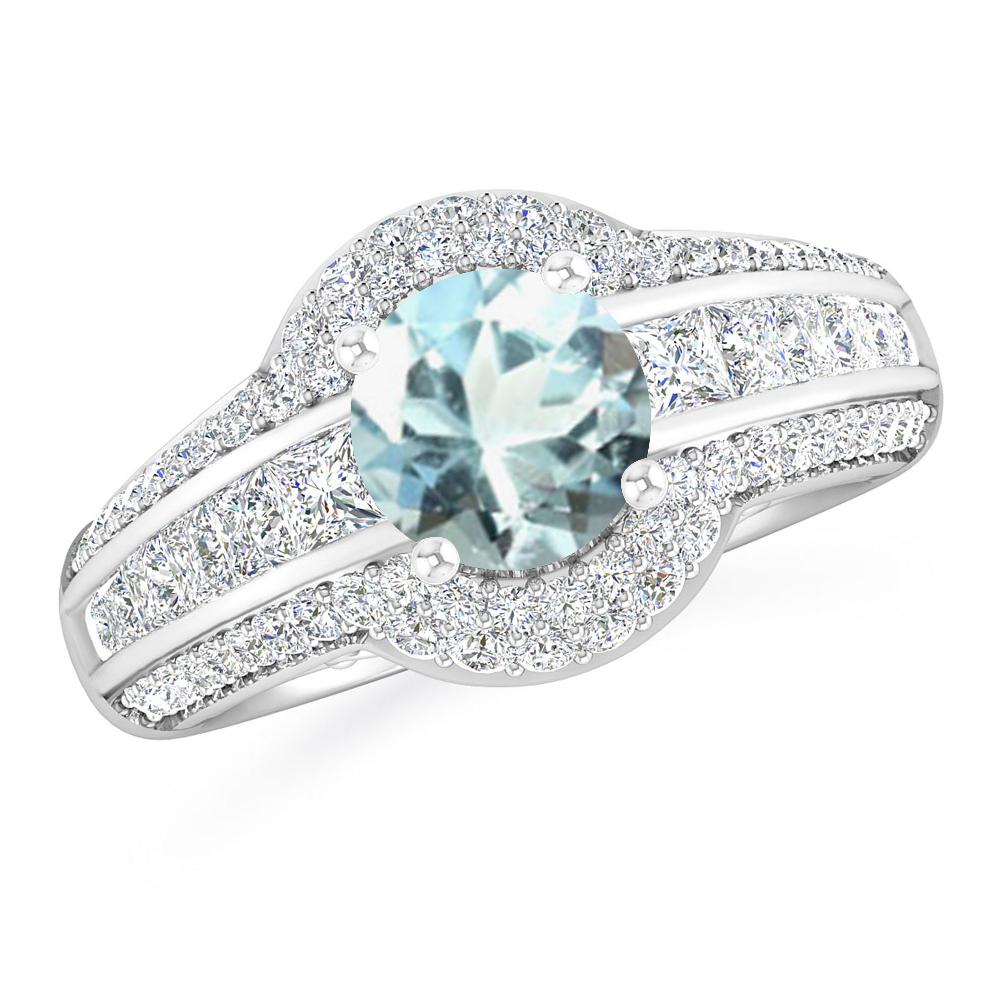 White Gold - Aquamarine