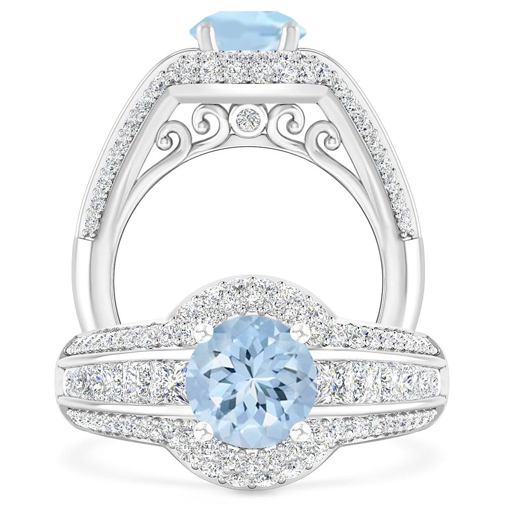 White Gold - Aquamarine