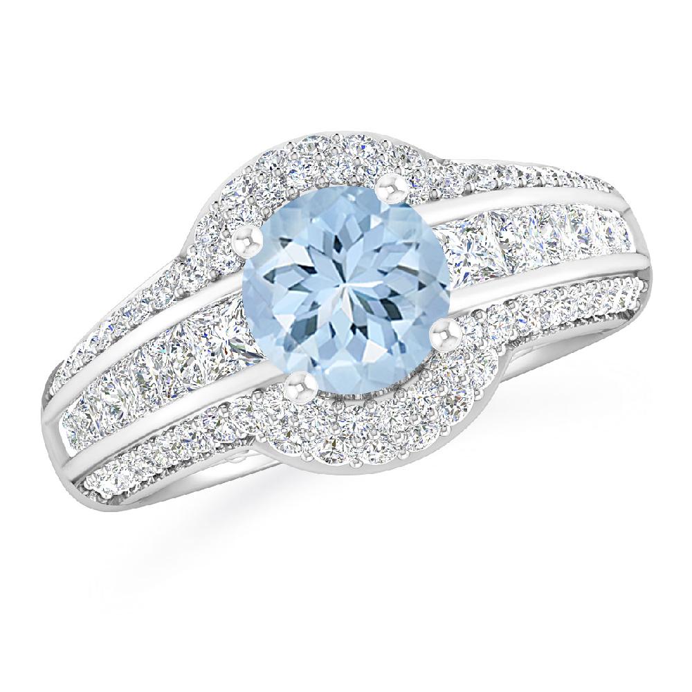 White Gold - Aquamarine