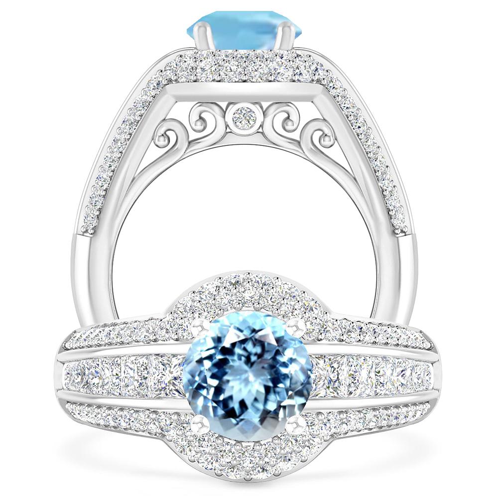 White Gold - Aquamarine