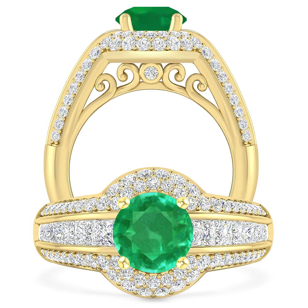 Yellow Gold - Emerald