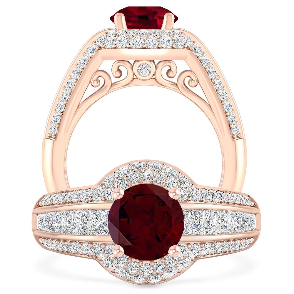 Rose Gold - Garnet