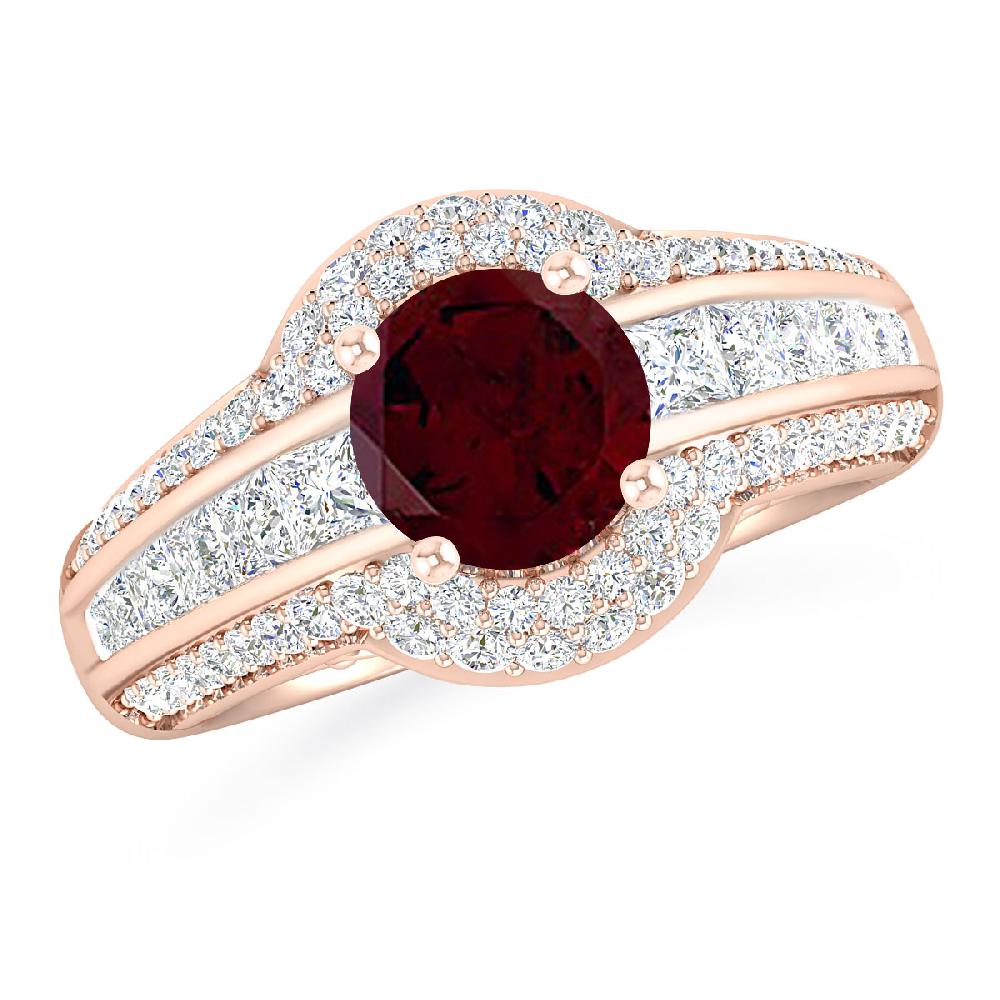 Rose Gold - Garnet