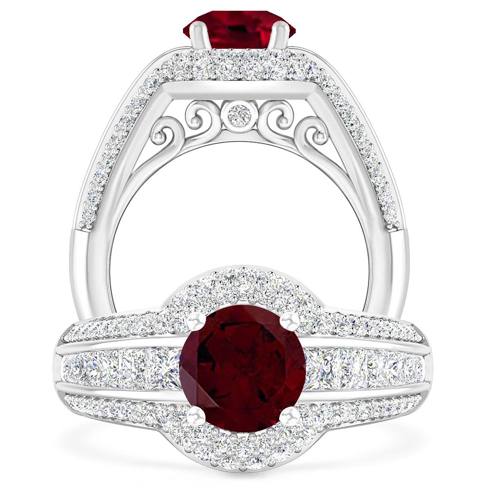 White Gold - Garnet