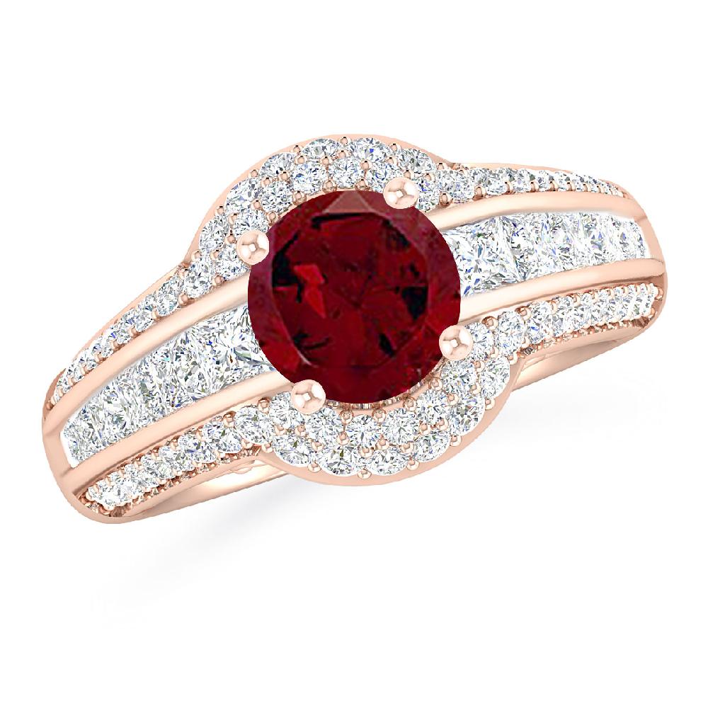 Rose Gold - Garnet