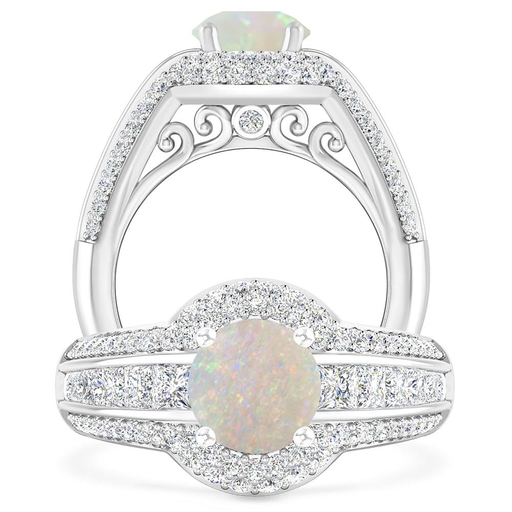 White Gold - Opal