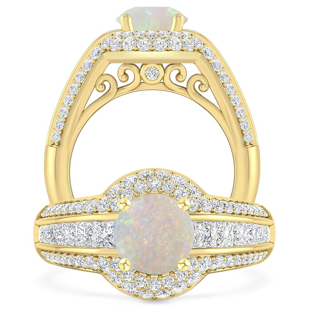 Yellow Gold - Opal