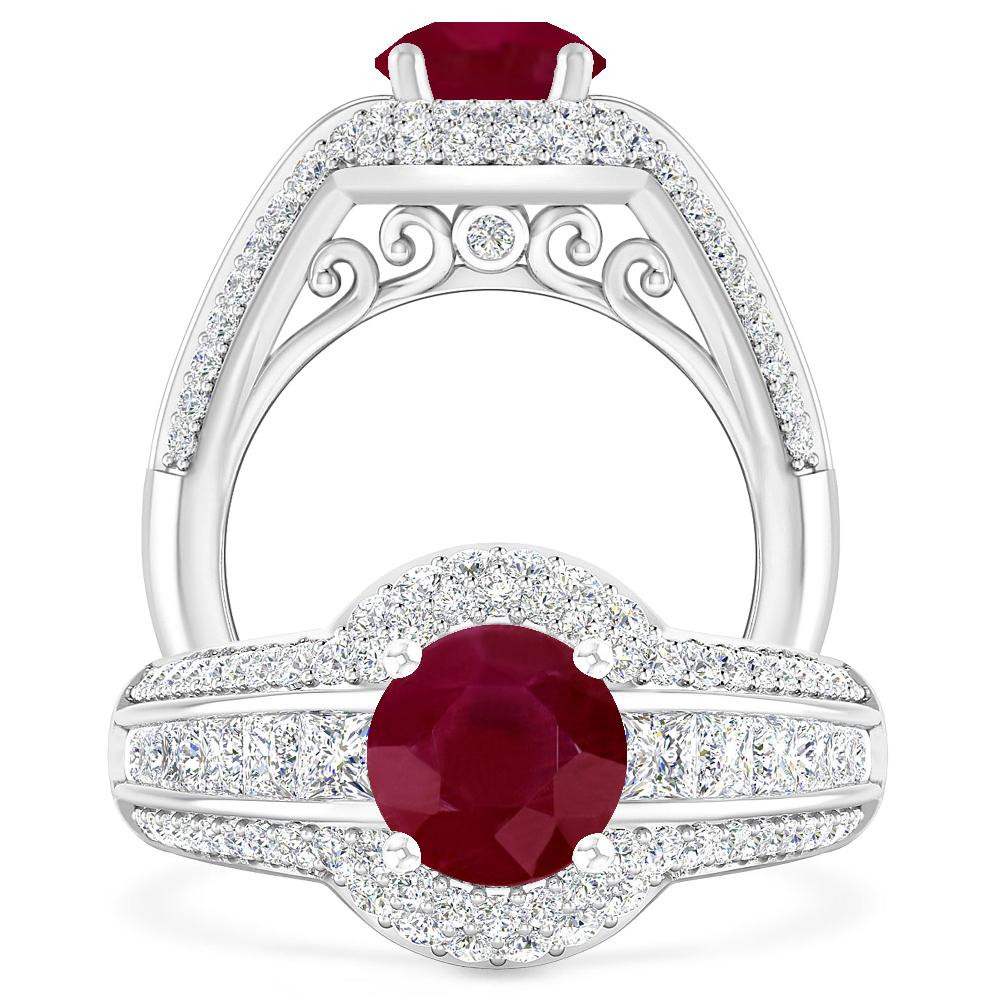 White Gold - Ruby