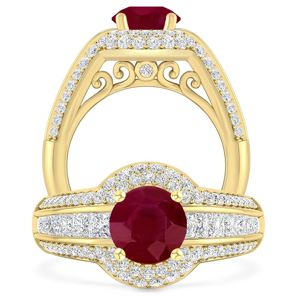 Yellow Gold - Ruby