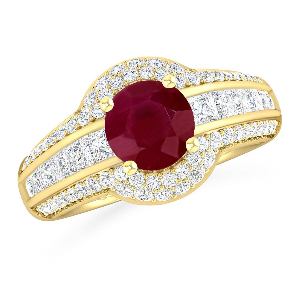 Yellow Gold - Ruby