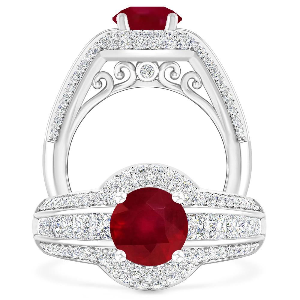 White Gold - Ruby