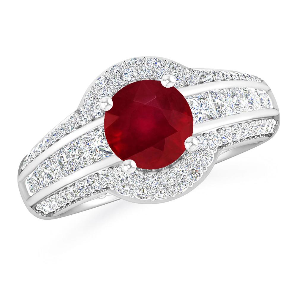 White Gold - Ruby
