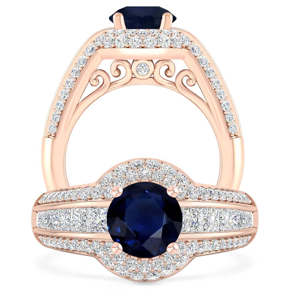 Rose Gold - Sapphire