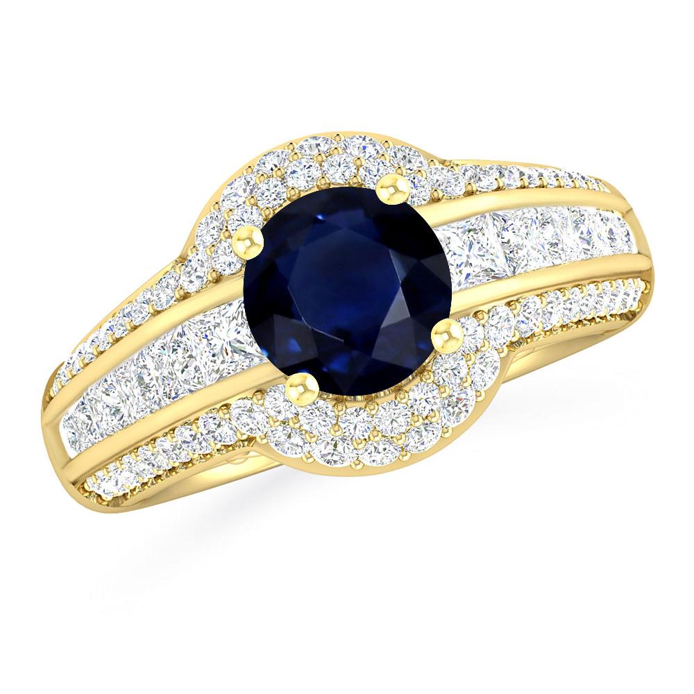 Yellow Gold - Sapphire