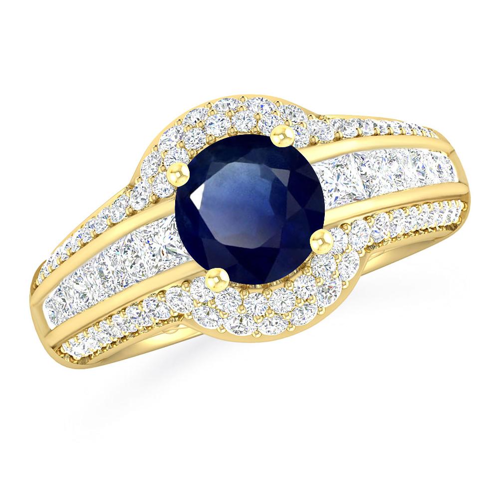 Yellow Gold - Sapphire