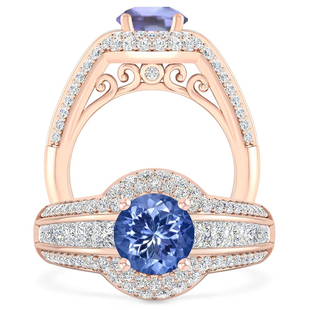 Rose Gold - Tanzanite